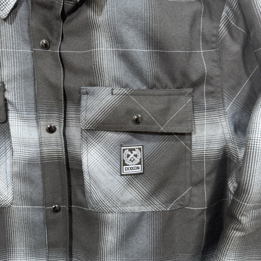 DIXXON Flannel DESTROYER Hooded Flannel Jacket Men's XL Plaid‎ Zip Snap Grunge - Picture 4 of 11